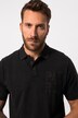 Maglia polo di piqué con mezze maniche e applicazioni, disponibile fino alla tg. 8XL