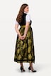Dirndl, firkantet utringning, fløyelstopp, jacquard-skjørt, uten ermer