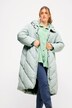 Cappotto trapuntato dal taglio oversize con cappuccio e maniche lunghe