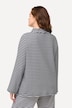 Sweatshirt, strepenstructuur, opstaande kraag, lange mouwen