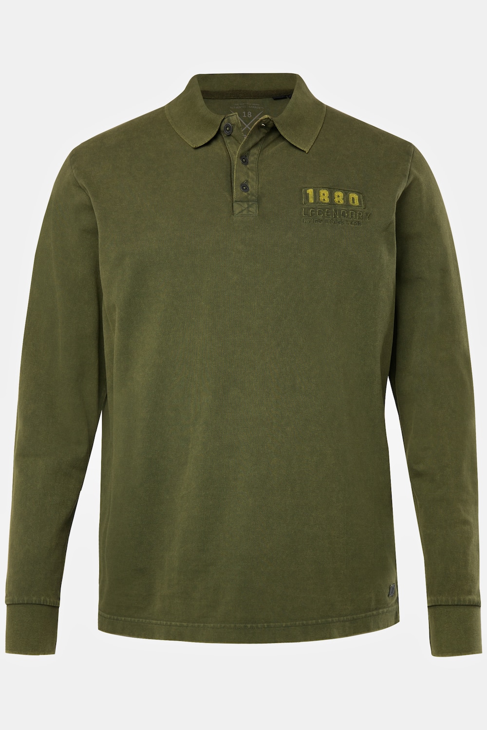 Poloshirt, Langarm, Pikee, Badges, Tall