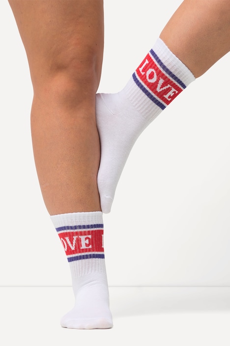 Tennissocke, Love Schriftzug