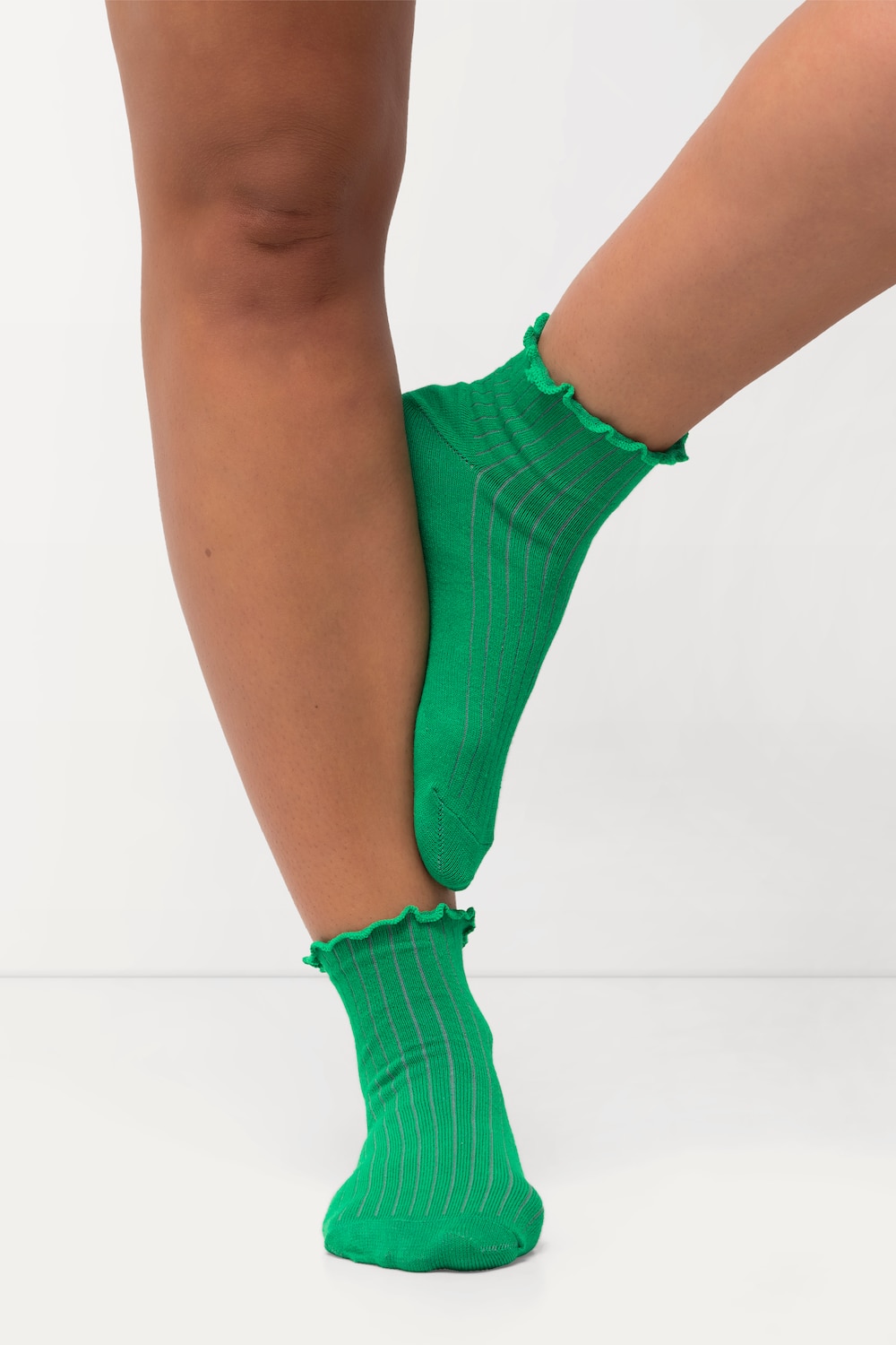 Große Größen Socken, Damen, grün, Größe: 39-42, Baumwolle/Synthetische Fasern, Ulla Popken