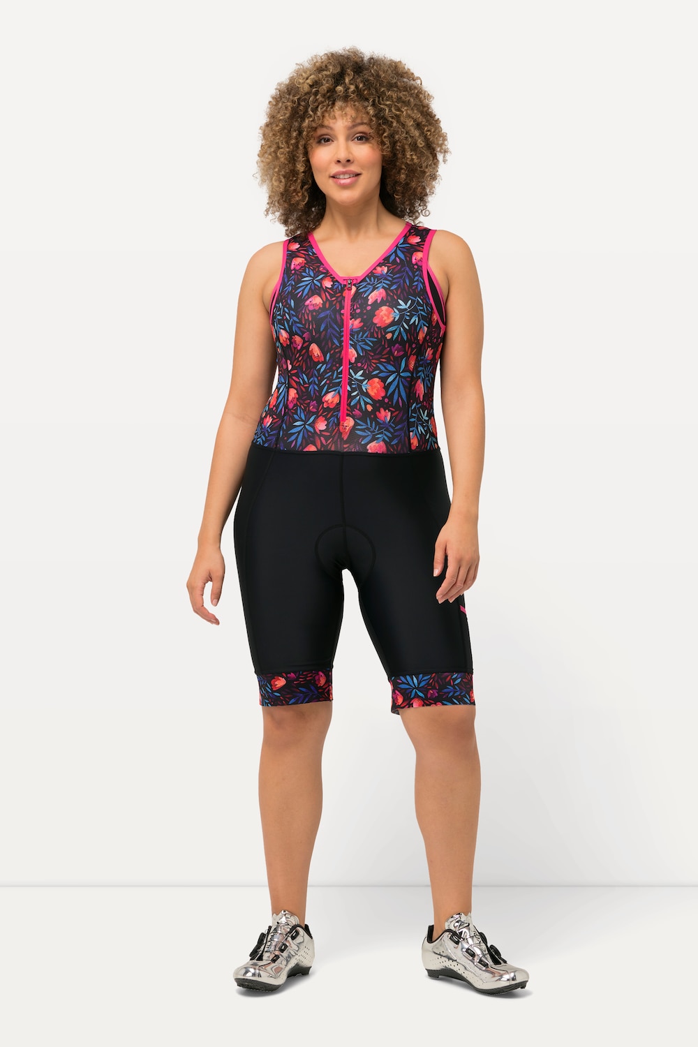 Große Größen Radfahr-Radler, Damen, schwarz, Größe: 58/60, Synthetische Fasern/Elasthan, Ulla Popken