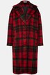 Oversized Plaid Lapel Collar Coat