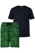 Pyžamo, kolekce domácí oblečení, OEKO-TEX, krátké dvojdílné, henley, krátké kalhoty, do 8XL