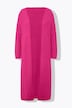 Long-Strickjacke, oversized, offene Form, Langarm