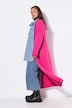 Long-Strickjacke, oversized, offene Form, Langarm