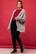 Strickjacke, oversized, V-Ausschnitt, 2 Taschen, Langarm