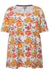 Tričko, květy, hranatý výstřih, krátké rukávy