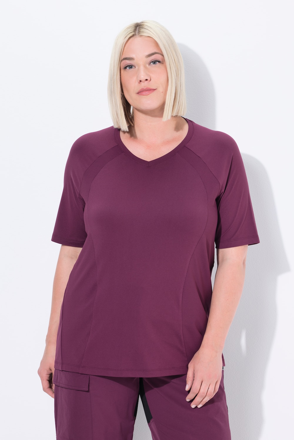 Große Größen Funktionsshirt, Damen, lila, Größe: 50/52, Ulla Popken