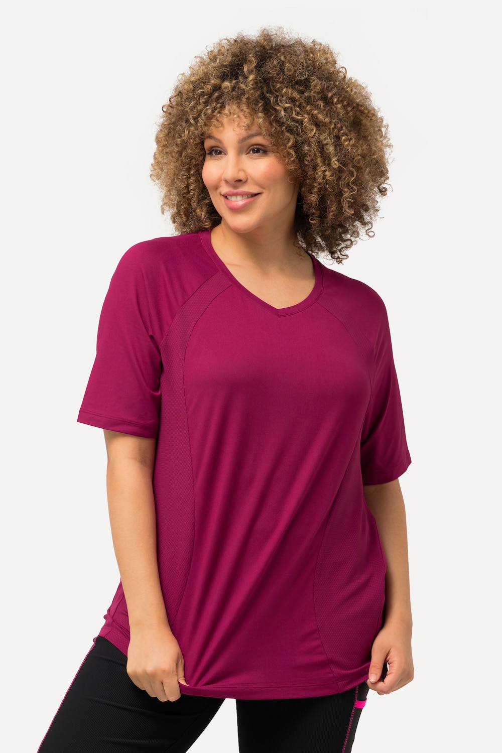 Grote Maten Functioneel shirt, Dames, roze, Maat: 50/52, Ulla Popken