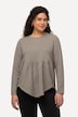 Sweatshirt, Struktur, A-Linie, Volant, Rundhals, Langarm