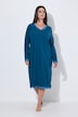 Chemise de nuit avec dentelle, décolleté en V, manches longues