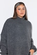 Pullover, oversized, extra softer Strick, Stehkragen, Langarm, Premium