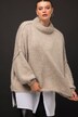 Pullover, oversized, extra softer Strick, Stehkragen, Langarm, Premium