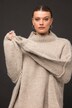 Pullover, oversized, extra softer Strick, Stehkragen, Langarm, Premium