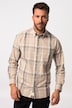 Camisa de cuadros JP AWARE, manga larga, cuello abotonado, algodón con certificación GOTS