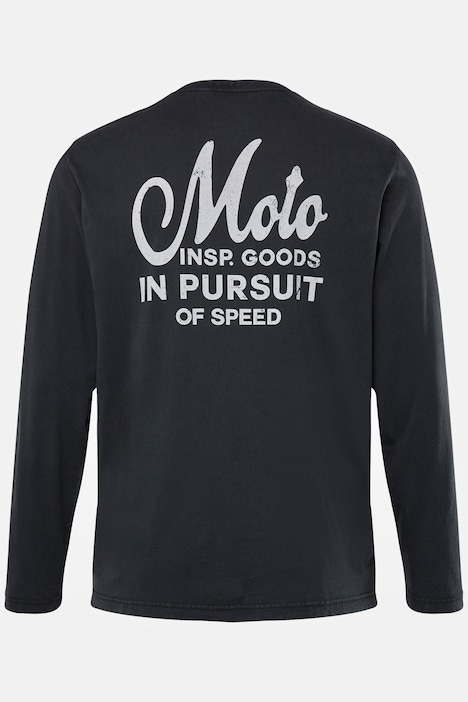 Camiseta Hanes Henley Manga Comprida - Tijolo Queimado Masculina