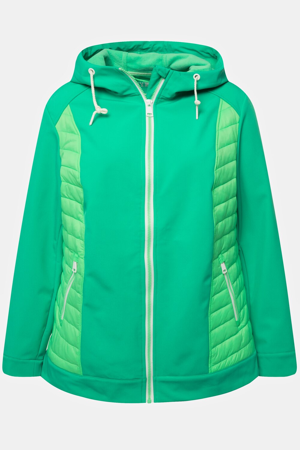 Stora storlekar HYPRAR Hybrid-huvjacka, Dam, turkos, storlek: 42/44, Polyester/Syntetfibrer, Ulla Popken