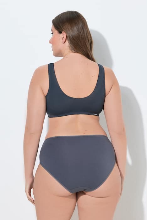 Bustiers, 3er-Pack, Vorderverschluss, Mikrofaser