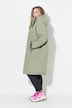 Chaqueta técnica, oversize, forro Teddy, capucha, cremallera bidireccional
