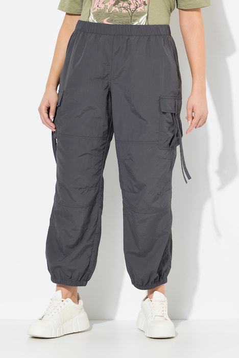 Cargohose, Utility-Style, Elastikbund, Gummisaum