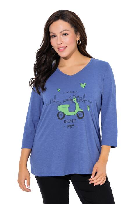 Tričko, Cia Bella, Classic, výstřih do V, 3/4 rukávy