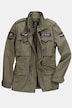 Feltjakke, bomuldsjakke, badges, Vintage-look, op til str. 8XL