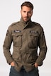 Feltjakke, bomuldsjakke, badges, Vintage-look, op til str. 8XL