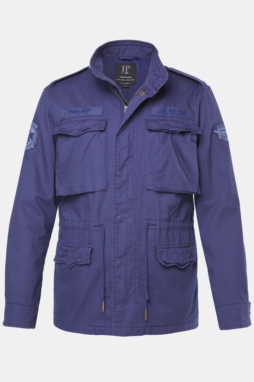 JP1880 Fieldjacket, Baumwolljacke, Badges, Vintage Look, bis Gr. 8XL