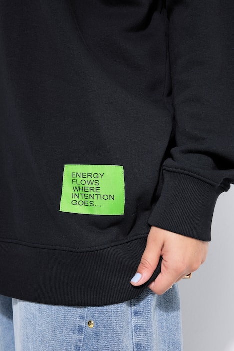 Sweatshirt, oversized, Statement Patch, Langarm