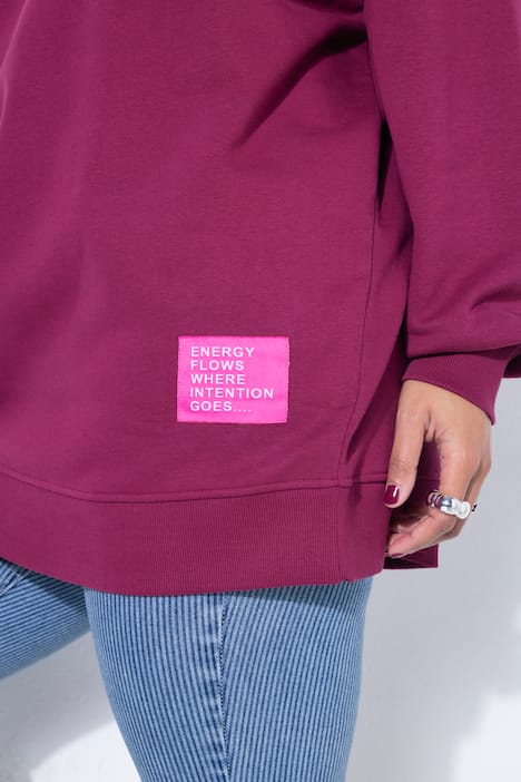 Sweatshirt, oversized, Statement Patch, Langarm