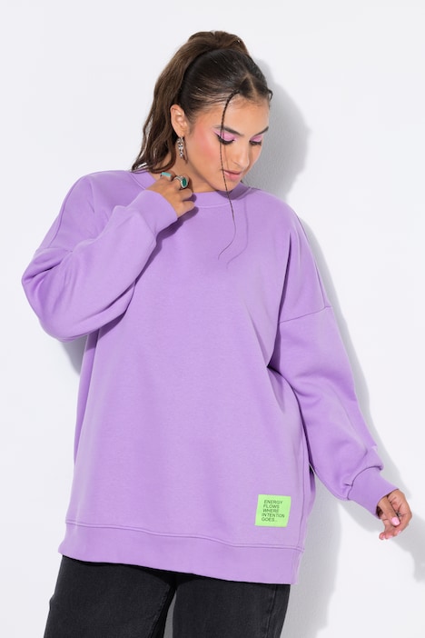 Sweatshirt, oversized, Statement Patch, Langarm
