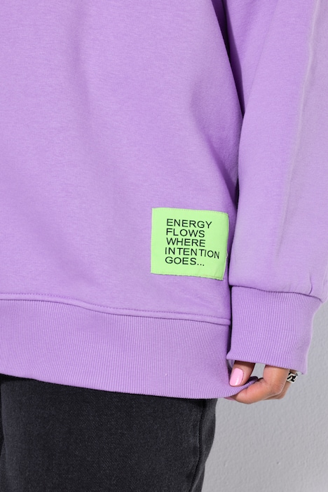 Sweatshirt, oversized, Statement Patch, Langarm