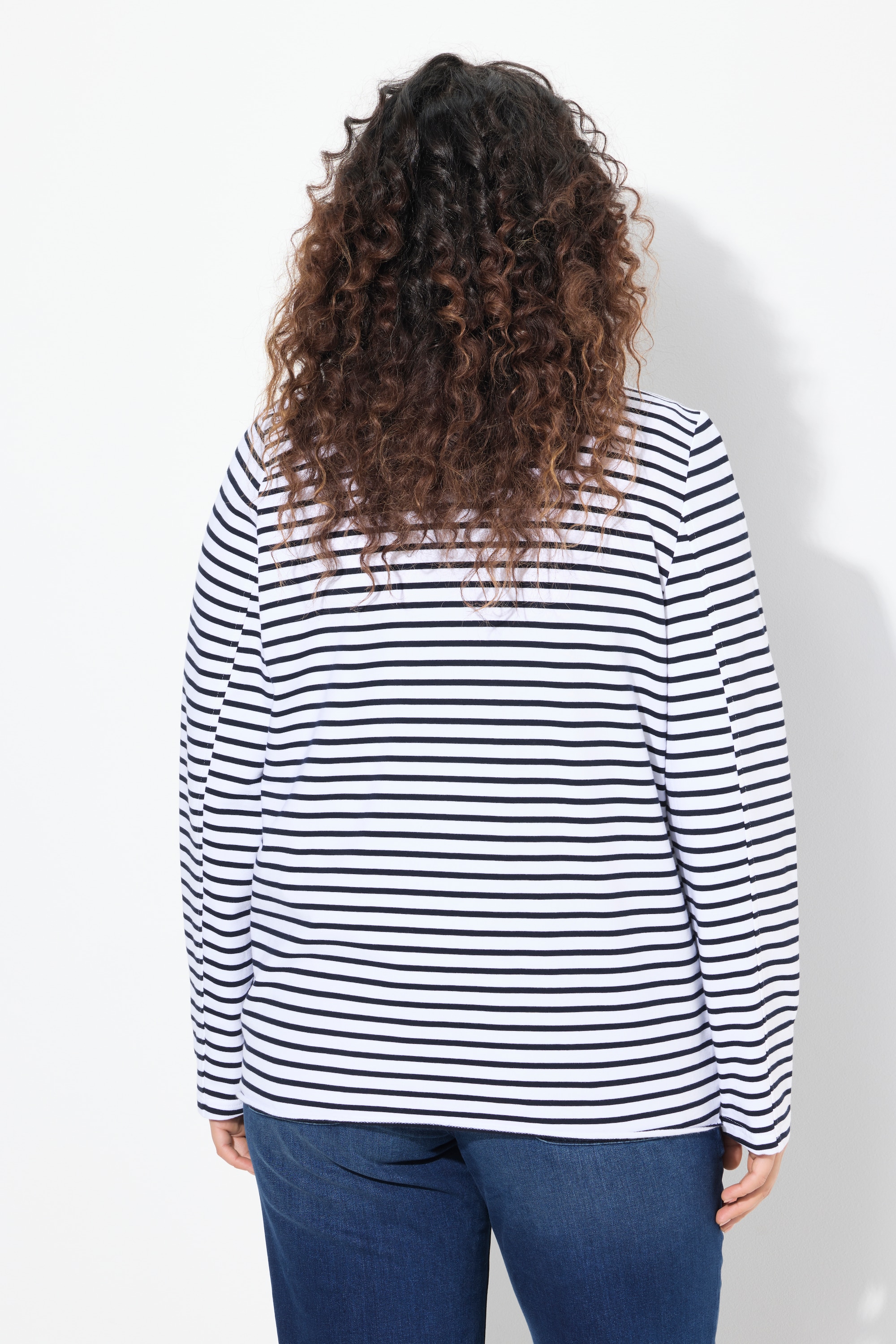 Ulla Popken Damen große Größen Jerseyblazer Rollkanten Reverskragen