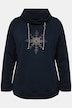 Sweatshirt, ijsster, opstaande kraag, zakken, lange mouwen