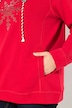 Sweatshirt, Eisstern, Stehkragen, Taschen, Langarm