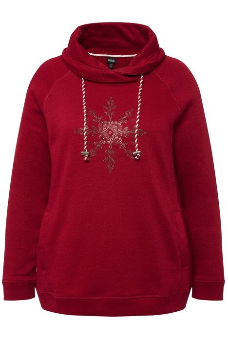 Mikina, vločka, stojáček, kapsy, dlouhé rukávy