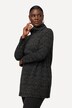 Longline Punto di Roma Long Sleeve Turtleneck Tunic Top