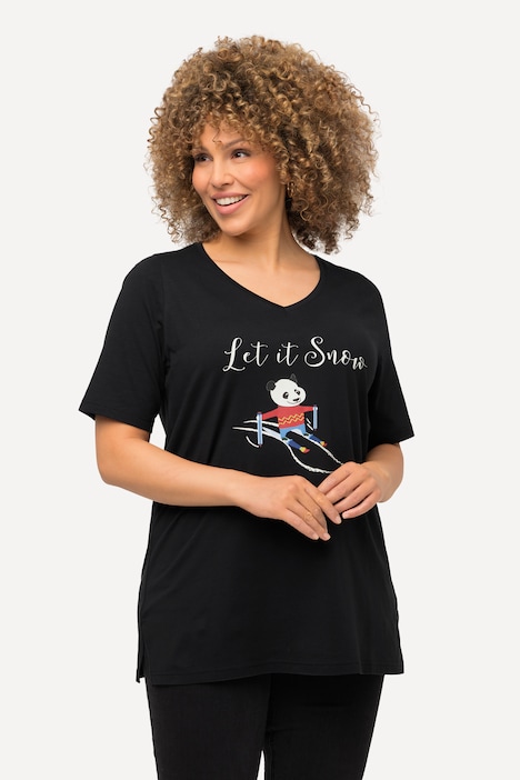 Let It Snow Short Sleeve Panda Tee