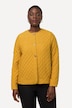 Steppjacke, kurz, Rundhals, Knopfleiste