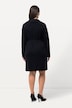 Strickkleid, Gürtel, Hemdkragen, V-Ausschnitt, Langarm