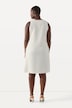 Bouclé-Kleid, A-Linie, V-Ausschnitt, ärmellos, Taschen
