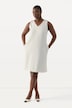 Bouclé-Kleid, A-Linie, V-Ausschnitt, ärmellos, Taschen