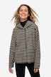 Veste à capuche en polaire rayée avec manches longues
