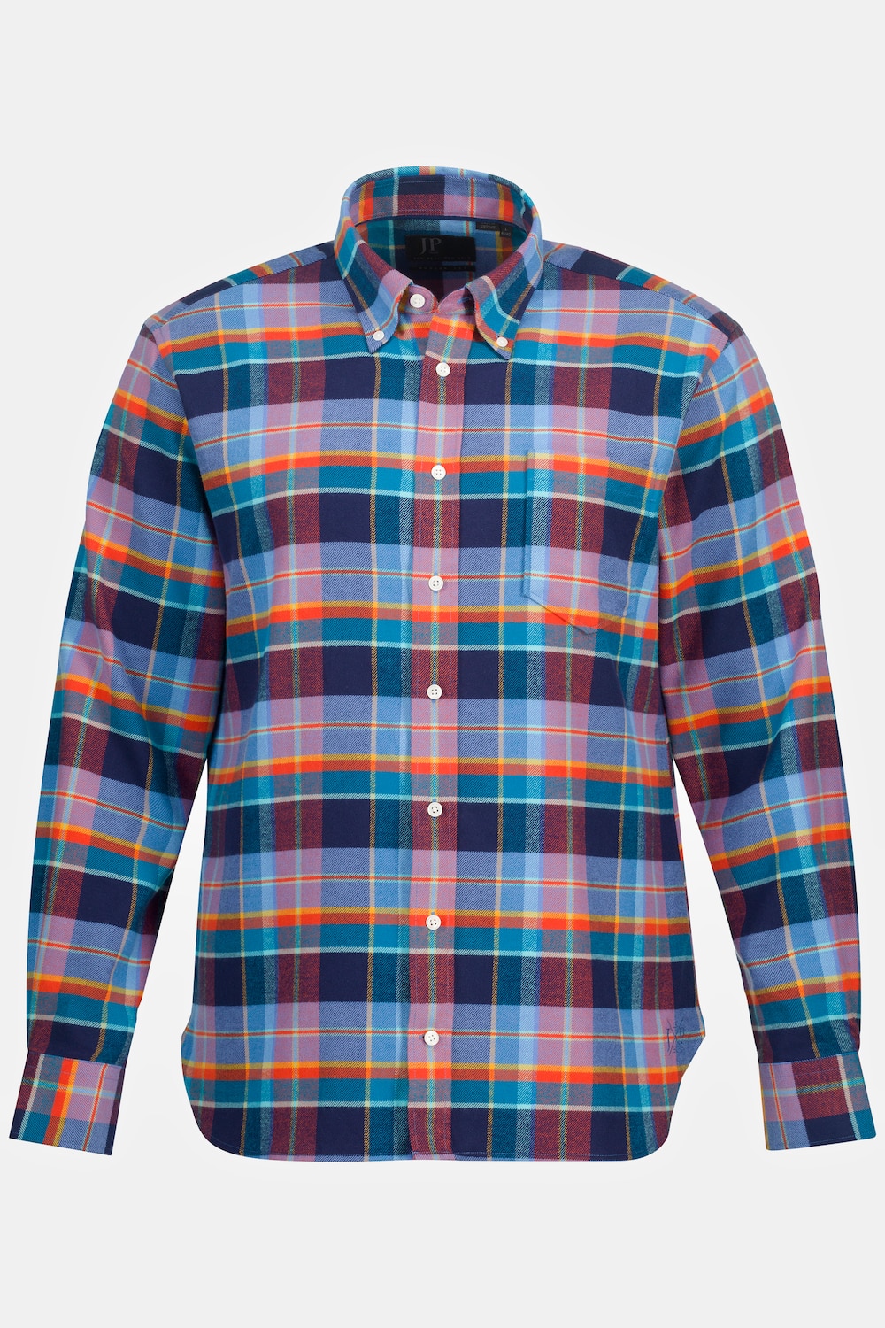 Karohemd, Langarm, Buttondown-Kragen, Modern Fit