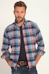 Chemise à carreaux, manches longues et col à pointes boutonnées. Coupe Modern Fit.