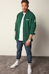 Chemise en molleton STHUGE, manches longues et col Kent. Coupe Boxy. Jusqu'au 8 XL.