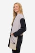 Jakke, fleece, colorblocking, bægerkrave, lange ærmer, OEKO-TEX